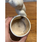 Vintage Haeger Ceramic Planter Teddy Bear With Drum Winnie the Pooh Style Nursery Cute