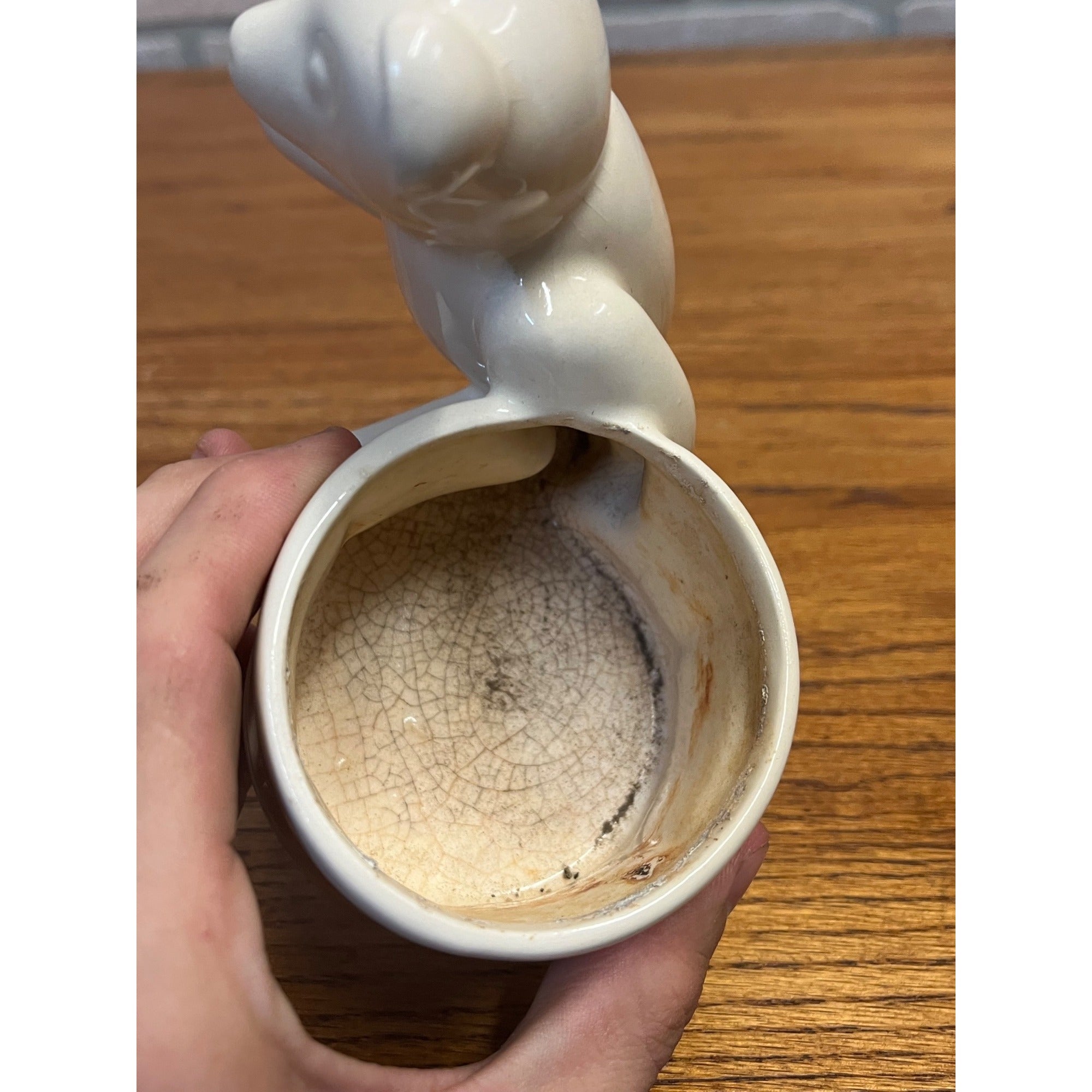 Vintage Haeger Ceramic Planter Teddy Bear With Drum Winnie the Pooh Style Nursery Cute