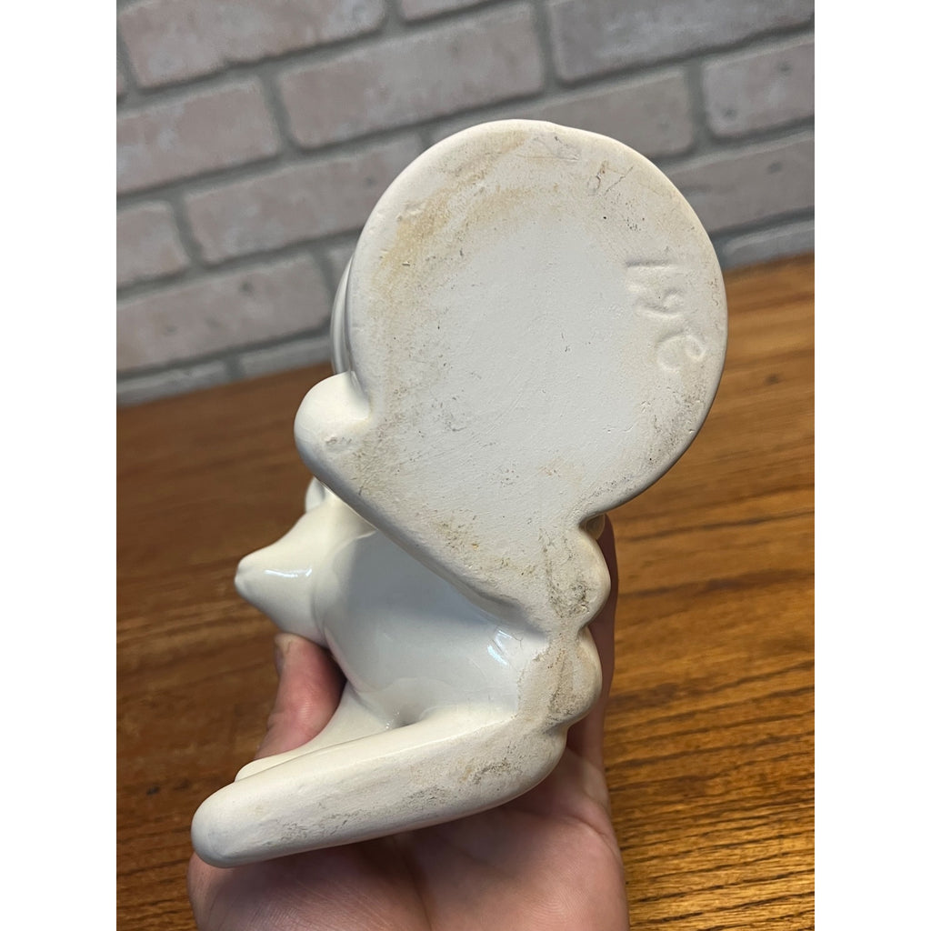 Vintage Haeger Ceramic Planter Teddy Bear With Drum Winnie the Pooh Style Nursery Cute