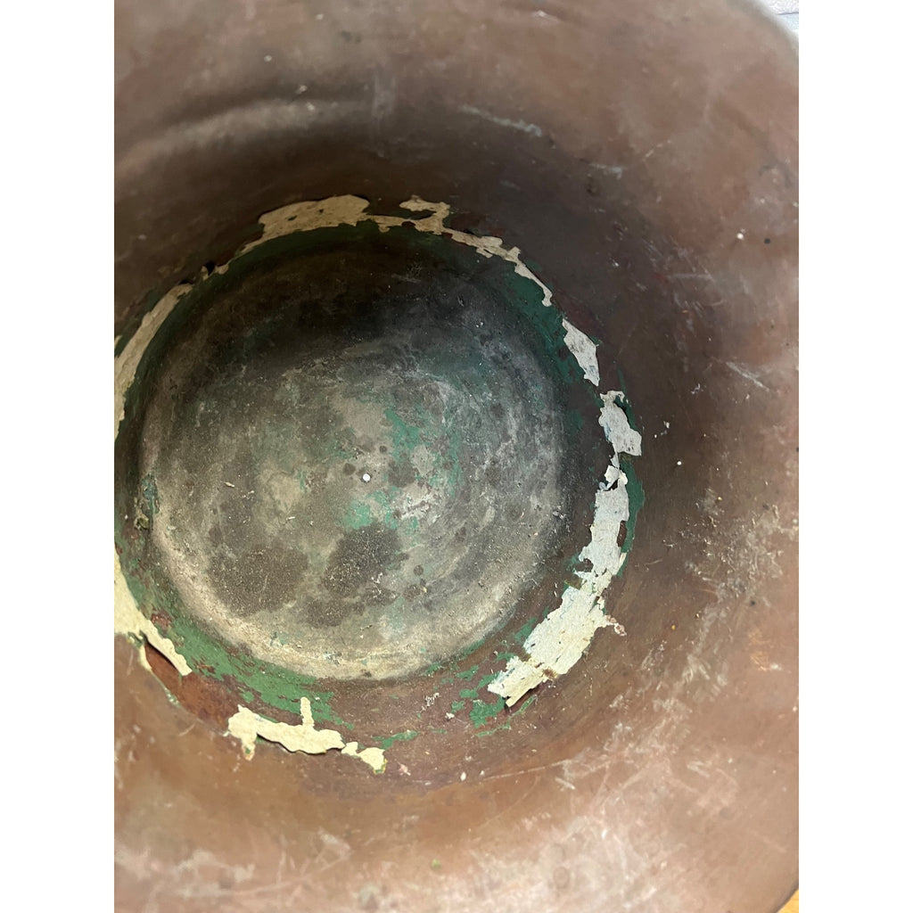 Vintage Copper Top Hat Millinery Drying Mold Form Hatmaker Block Primitive