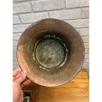 Vintage Copper Top Hat Millinery Drying Mold Form Hatmaker Block Primitive