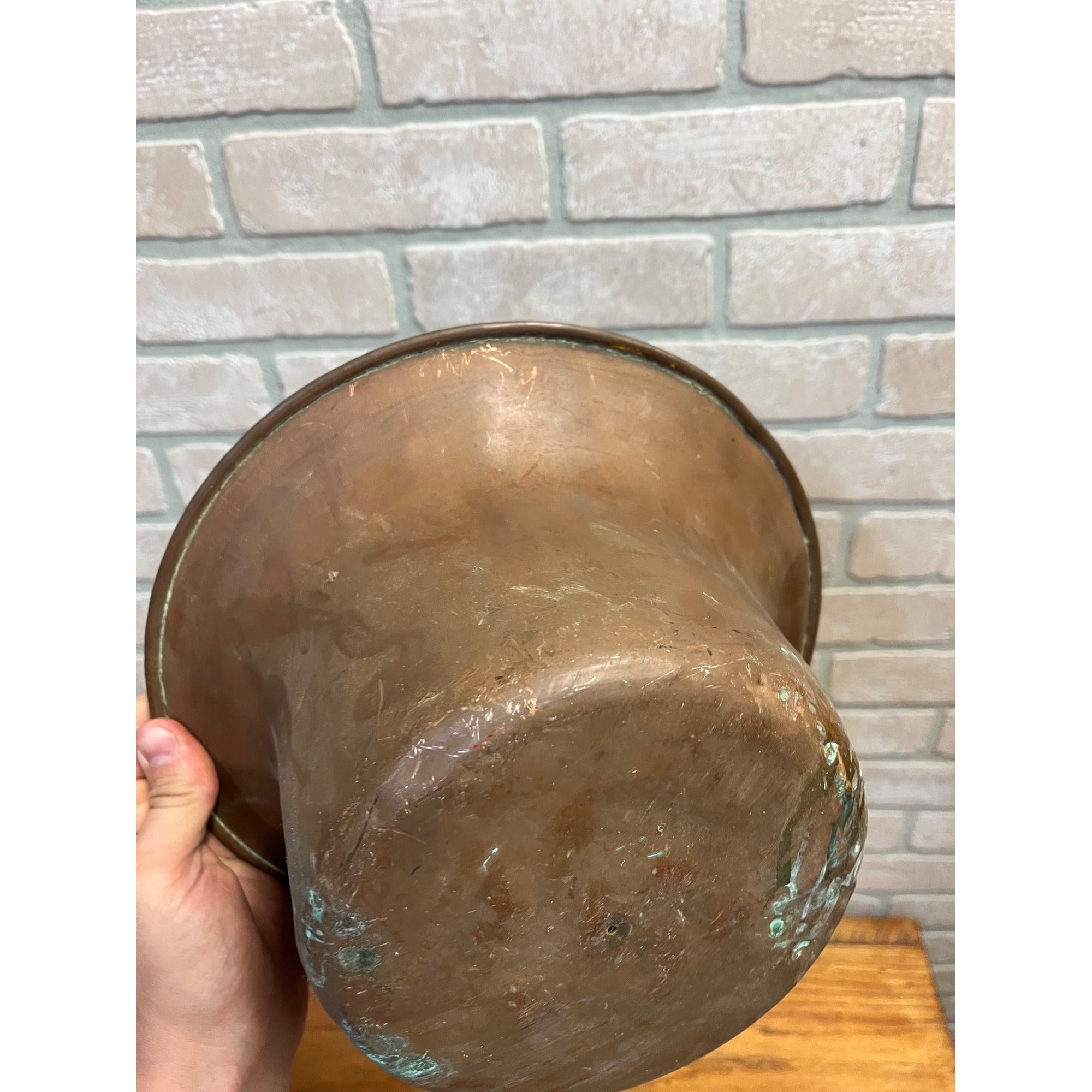 Vintage Copper Top Hat Millinery Drying Mold Form Hatmaker Block Primitive