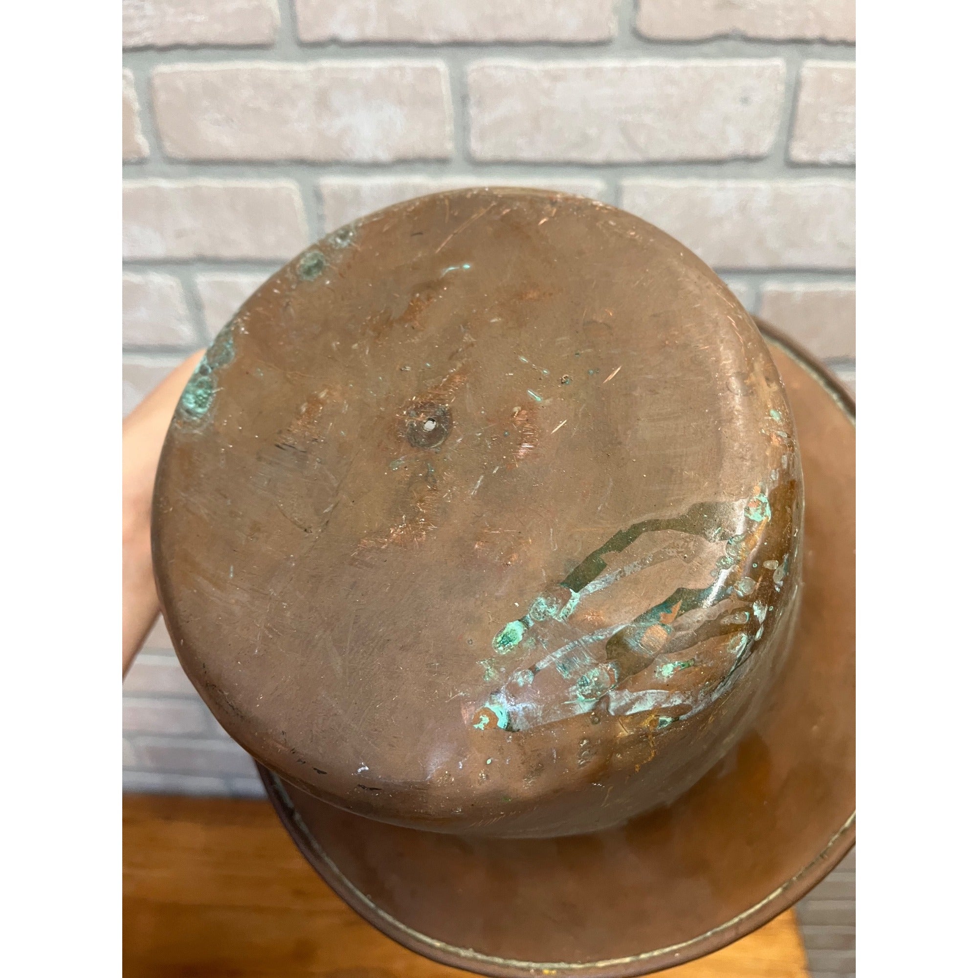 Vintage Copper Top Hat Millinery Drying Mold Form Hatmaker Block Primitive