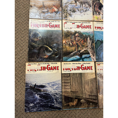 Vintage 1987 Fur, Fish, & Game Full Year Hunting Fishing Outdoorsman Magazines