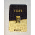 IGR 0.5 Grams Pure Gold Bar Assay 0.999 Fine Gold Sigma Verified Bullion