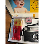 Vintage Imperial Instant Load 900 Camera With Original Box and Flash Accessories, Focal Film Circa 1965 Chicago, IL Untested