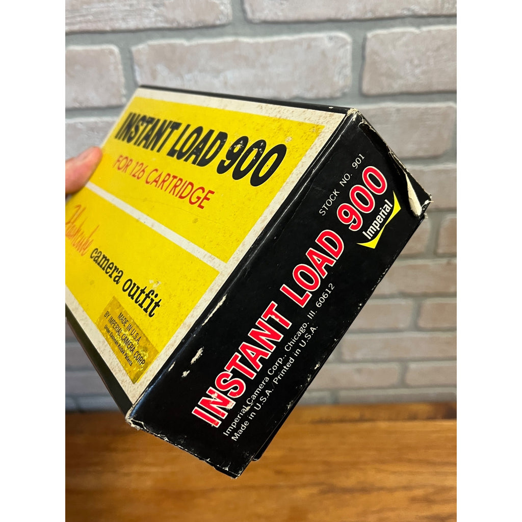 Vintage Imperial Instant Load 900 Camera With Original Box and Flash Accessories, Focal Film Circa 1965 Chicago, IL Untested