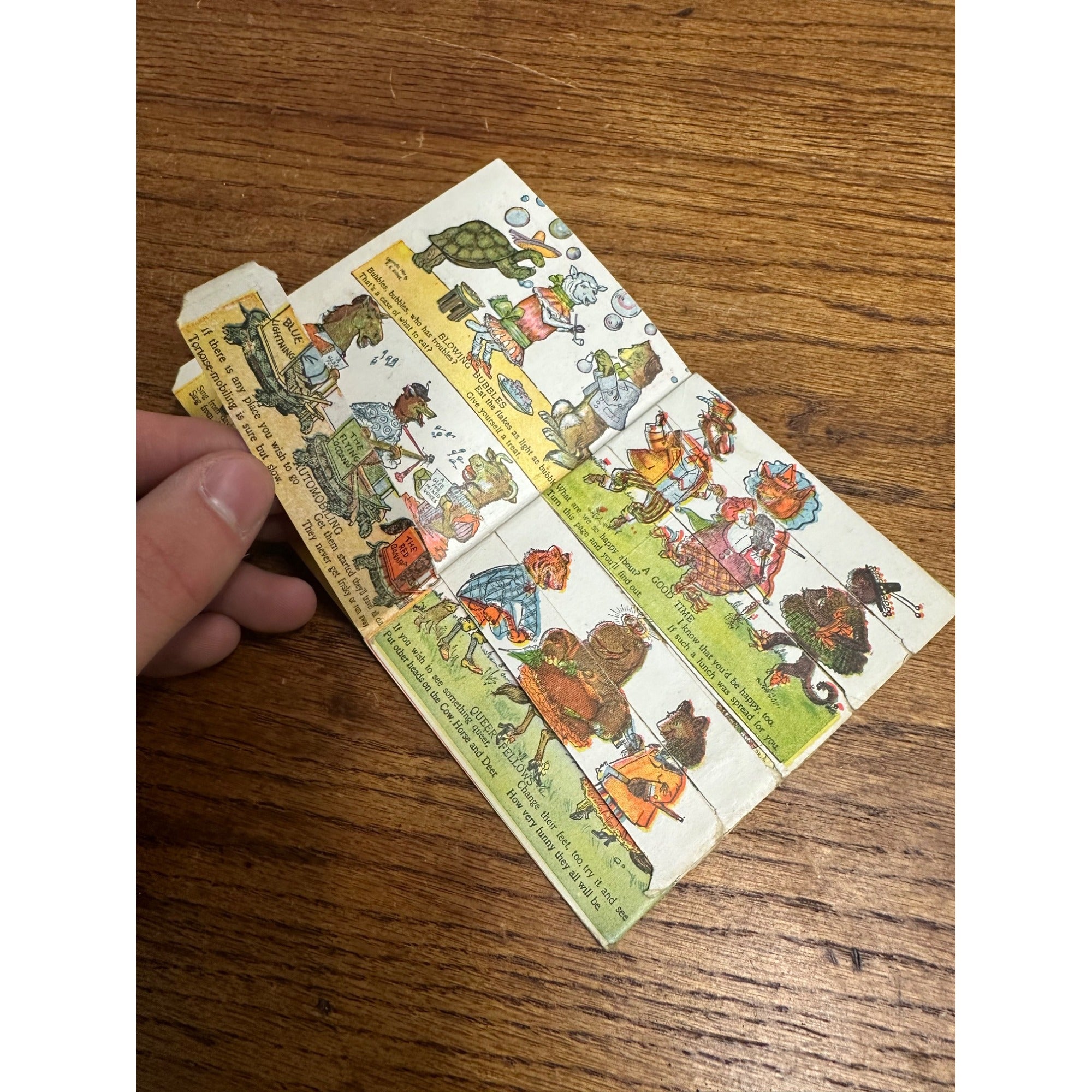 Antique 1909 Kellogg's Funny Jungleland Moving Pictures Book Illustrated Advertising