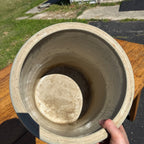 Antique Red Wing 6 Gallon Stoneware Crock Brown Wing Blue 6 Minnesota Crock