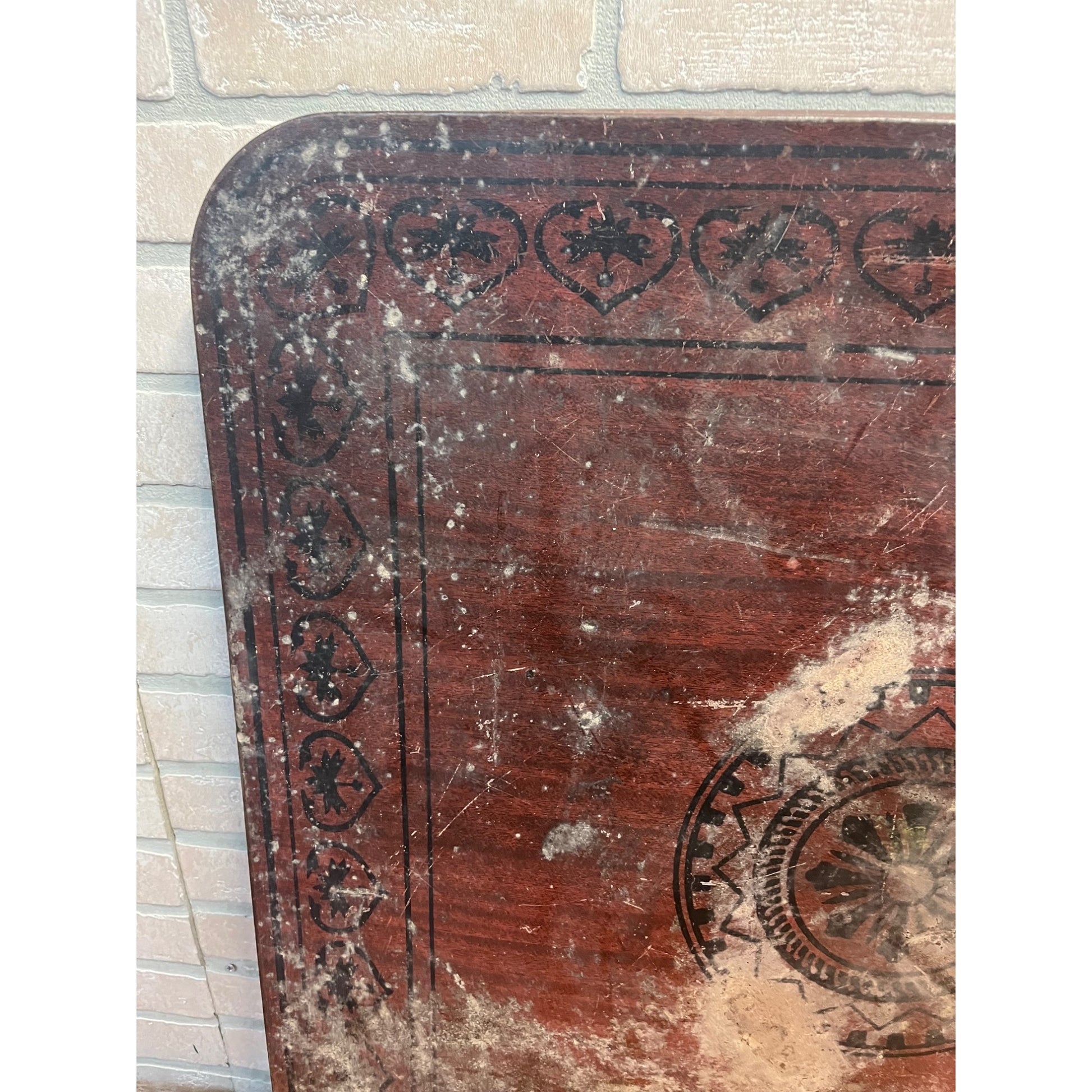 Antique Stove Board by the Wabash Screen Door Company Wood Sign (30” x 30”)