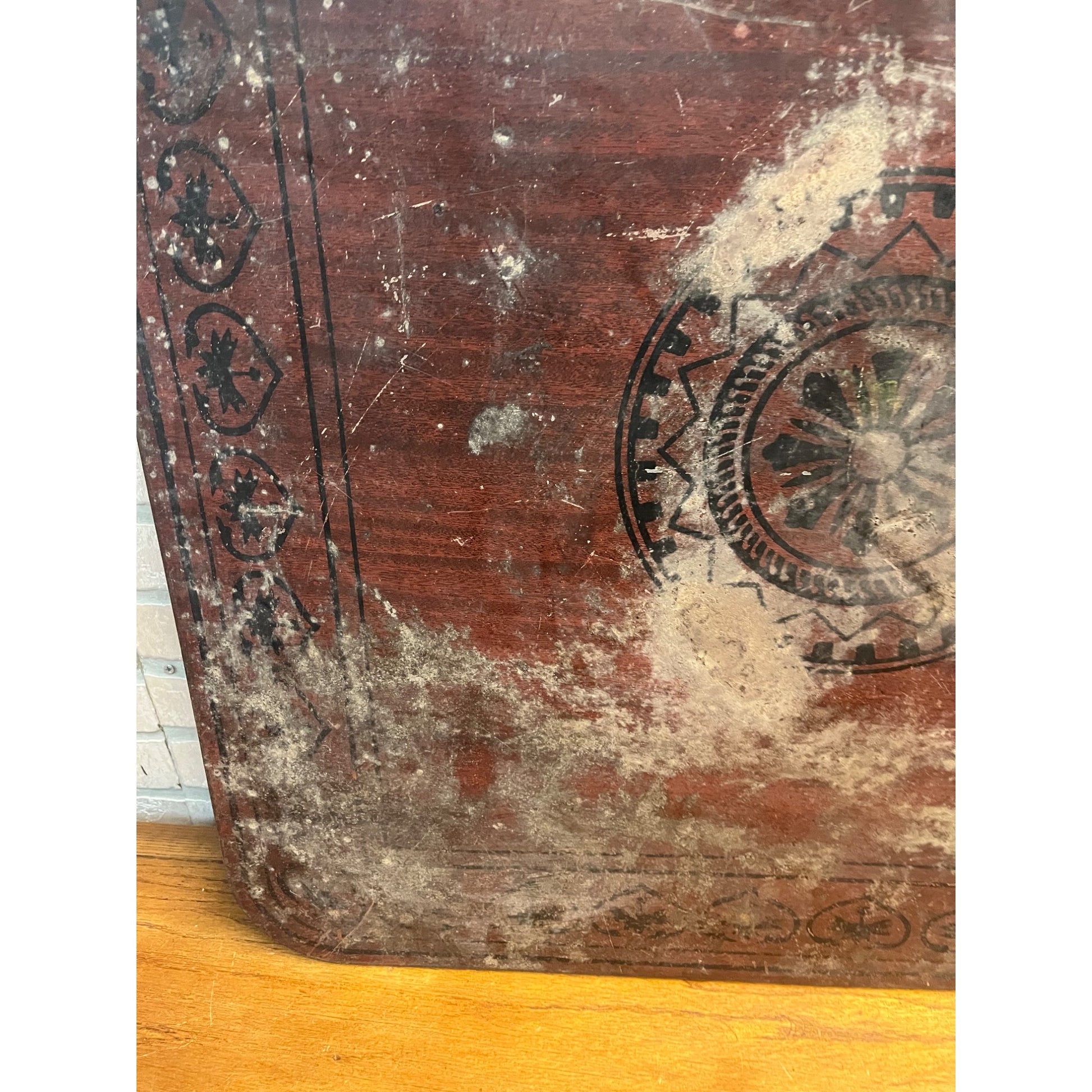 Antique Stove Board by the Wabash Screen Door Company Wood Sign (30” x 30”)