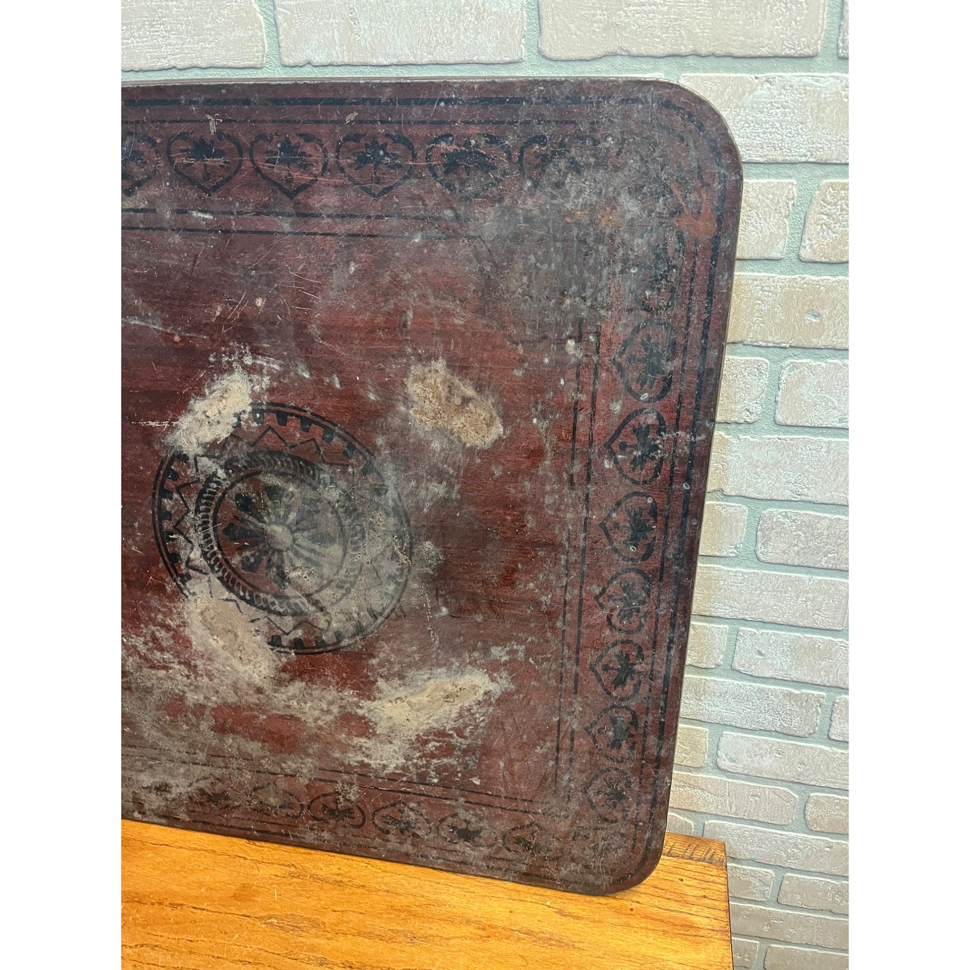 Antique Stove Board by the Wabash Screen Door Company Wood Sign (30” x 30”)