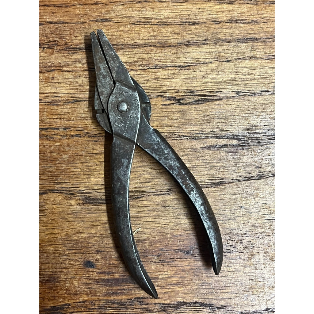 Old Vintage Lodi 5-1/2"" Duckbill Pliers Jaws 1894 Patent Bernard Schollhorn