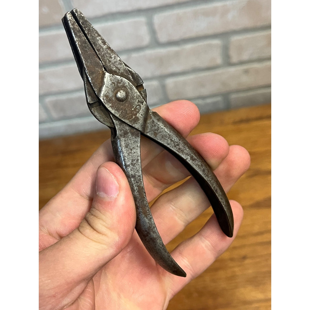 Old Vintage Lodi 5-1/2"" Duckbill Pliers Jaws 1894 Patent Bernard Schollhorn