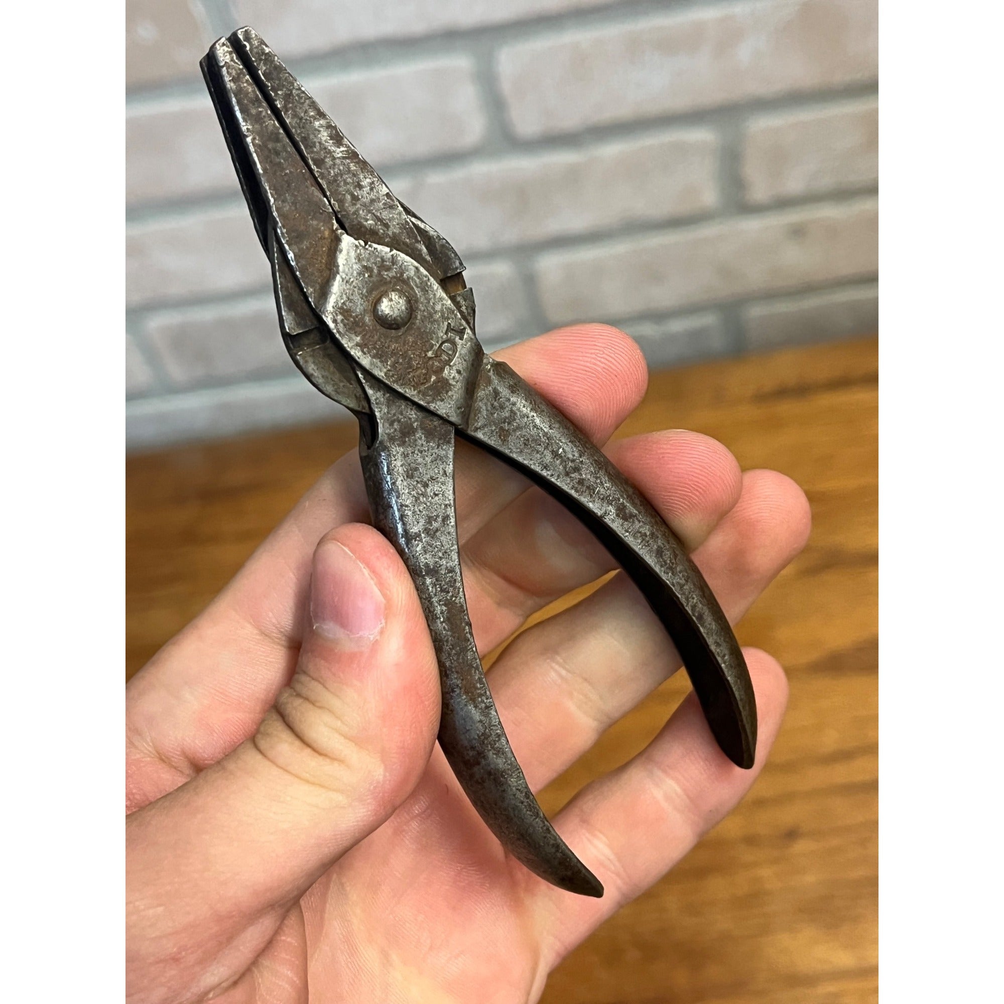 Old Vintage Lodi 5-1/2"" Duckbill Pliers Jaws 1894 Patent Bernard Schollhorn