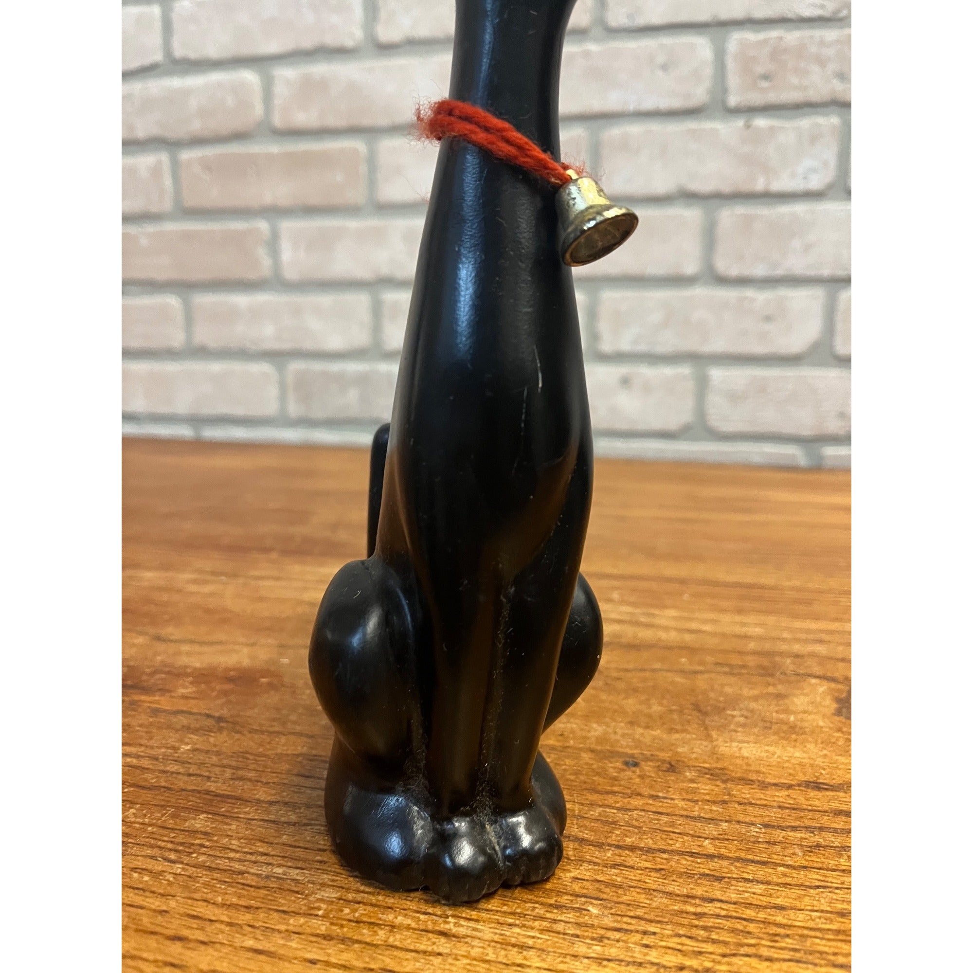 Vintage Beardmore "Blackie the Black Cat" Figurine Bank Collar Halloween MCM