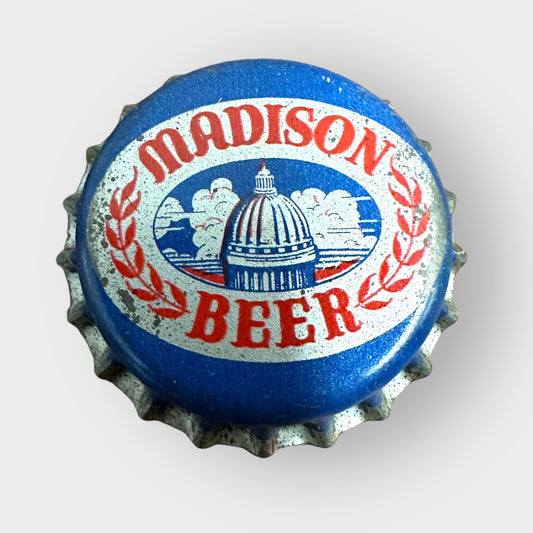 VINTAGE UNUSED MADISON BEER CORK BOTTLE CAP CROWN FAUERBACH BRG MADISON WI