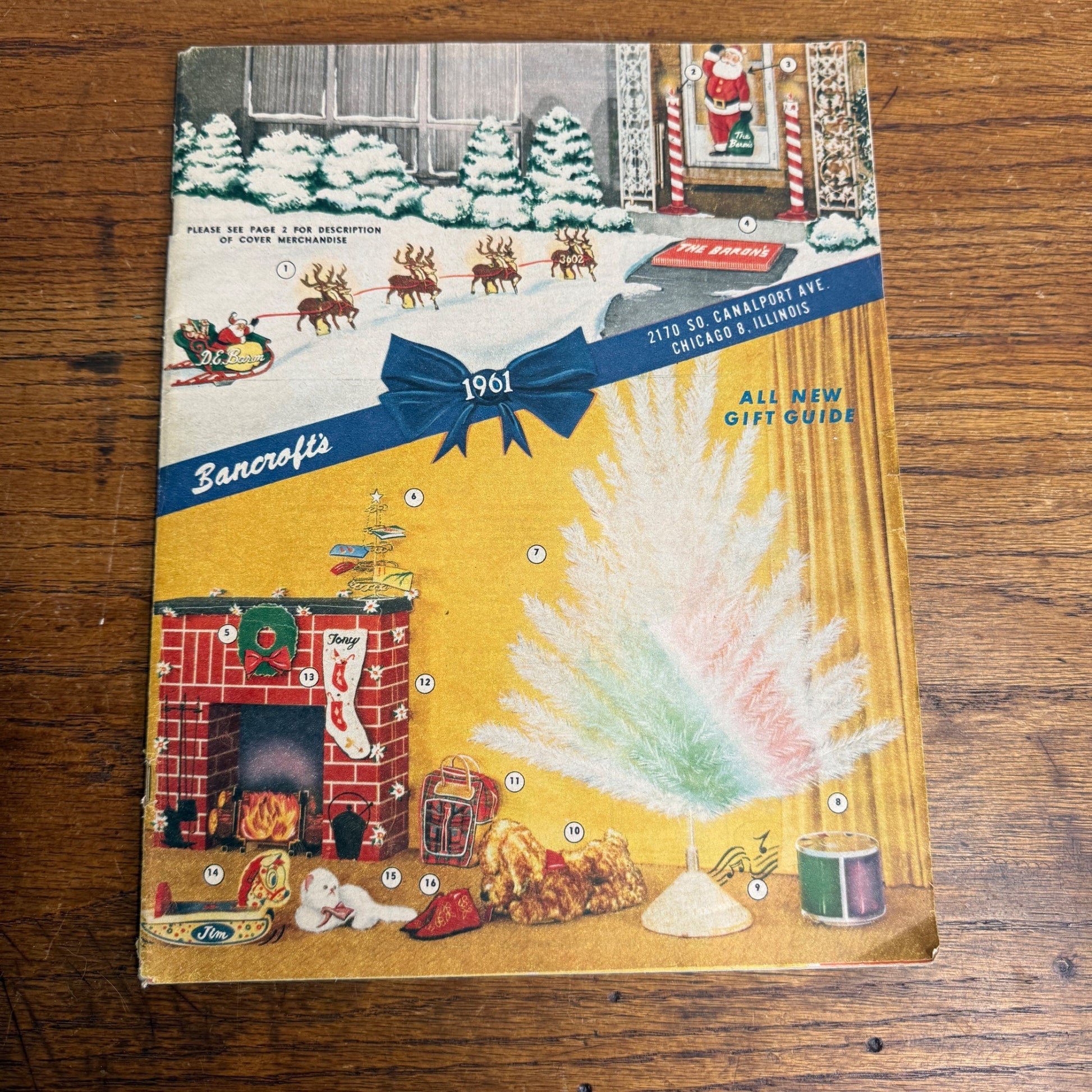 Bancroft's Vintage 1961 Christmas Gift Guide Catalog MCM Advertising Home