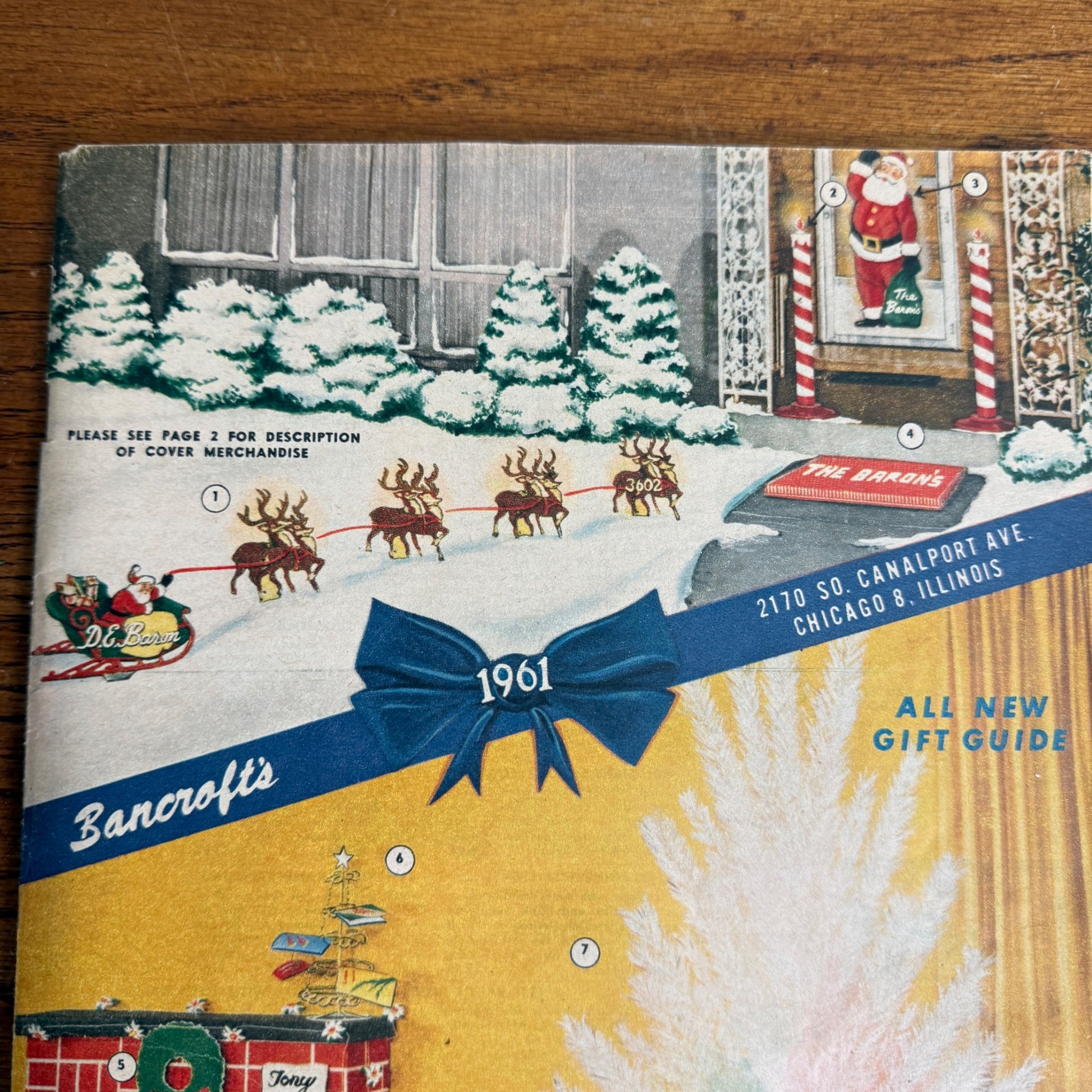 Bancroft's Vintage 1961 Christmas Gift Guide Catalog MCM Advertising Home
