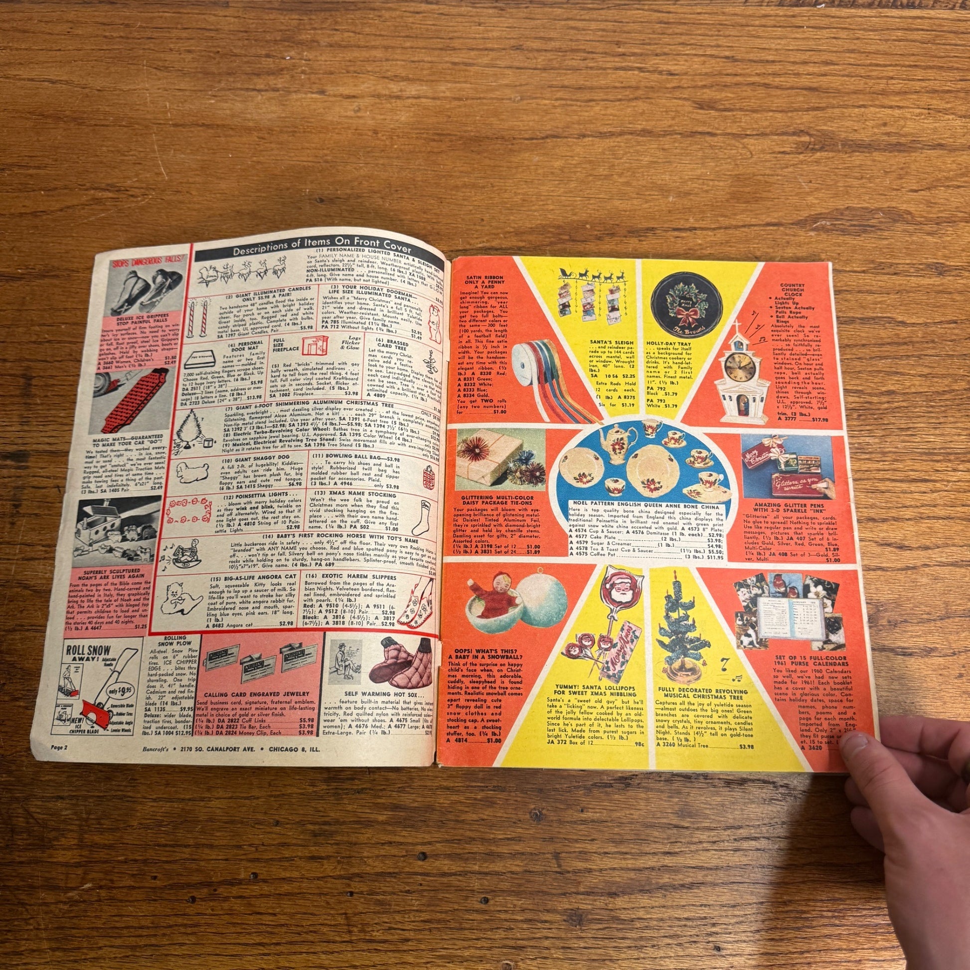 Bancroft's Vintage 1961 Christmas Gift Guide Catalog MCM Advertising Home