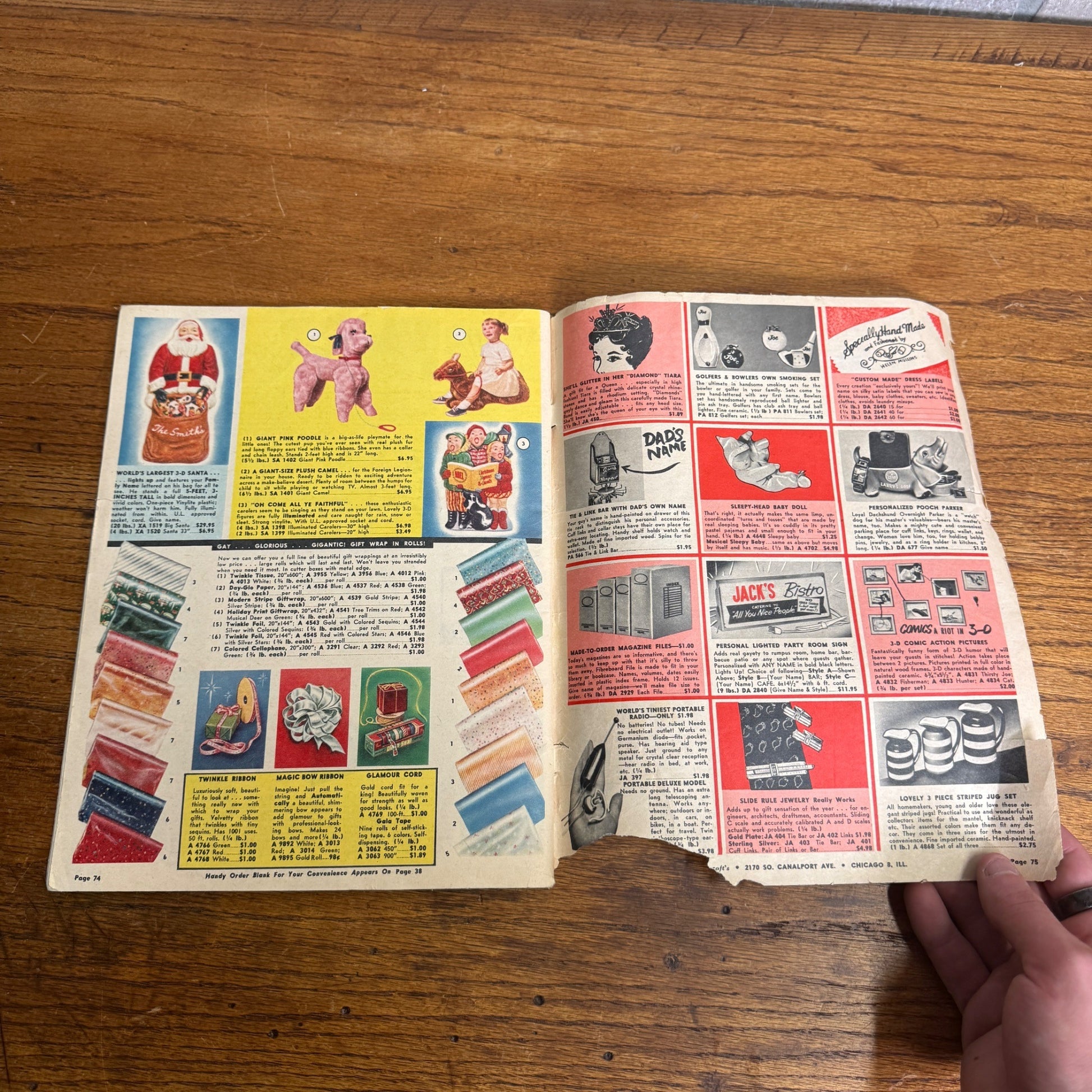Bancroft's Vintage 1961 Christmas Gift Guide Catalog MCM Advertising Home