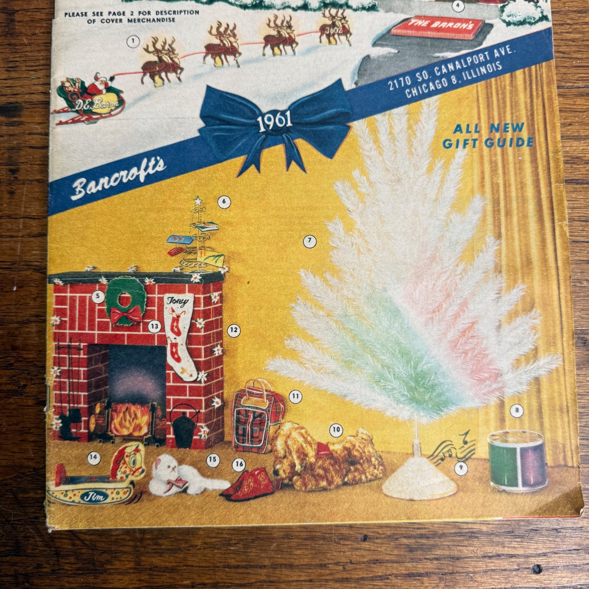 Bancroft's Vintage 1961 Christmas Gift Guide Catalog MCM Advertising Home