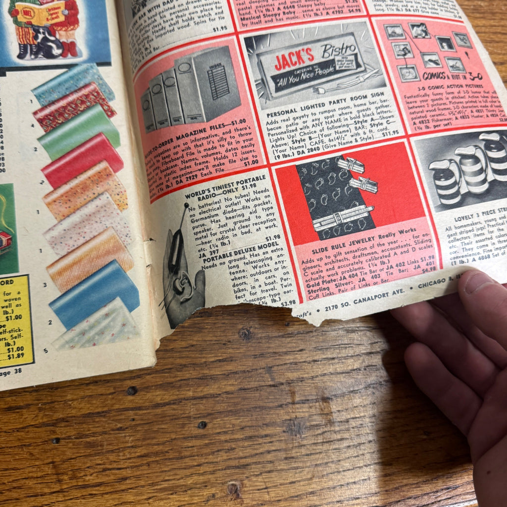 Bancroft's Vintage 1961 Christmas Gift Guide Catalog MCM Advertising Home