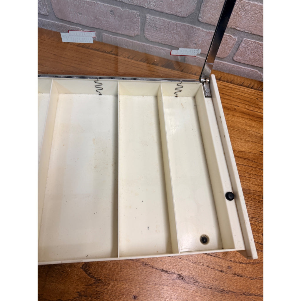 Vintage Gillette Counter Glass Top Razor and Blade Store Display Case
