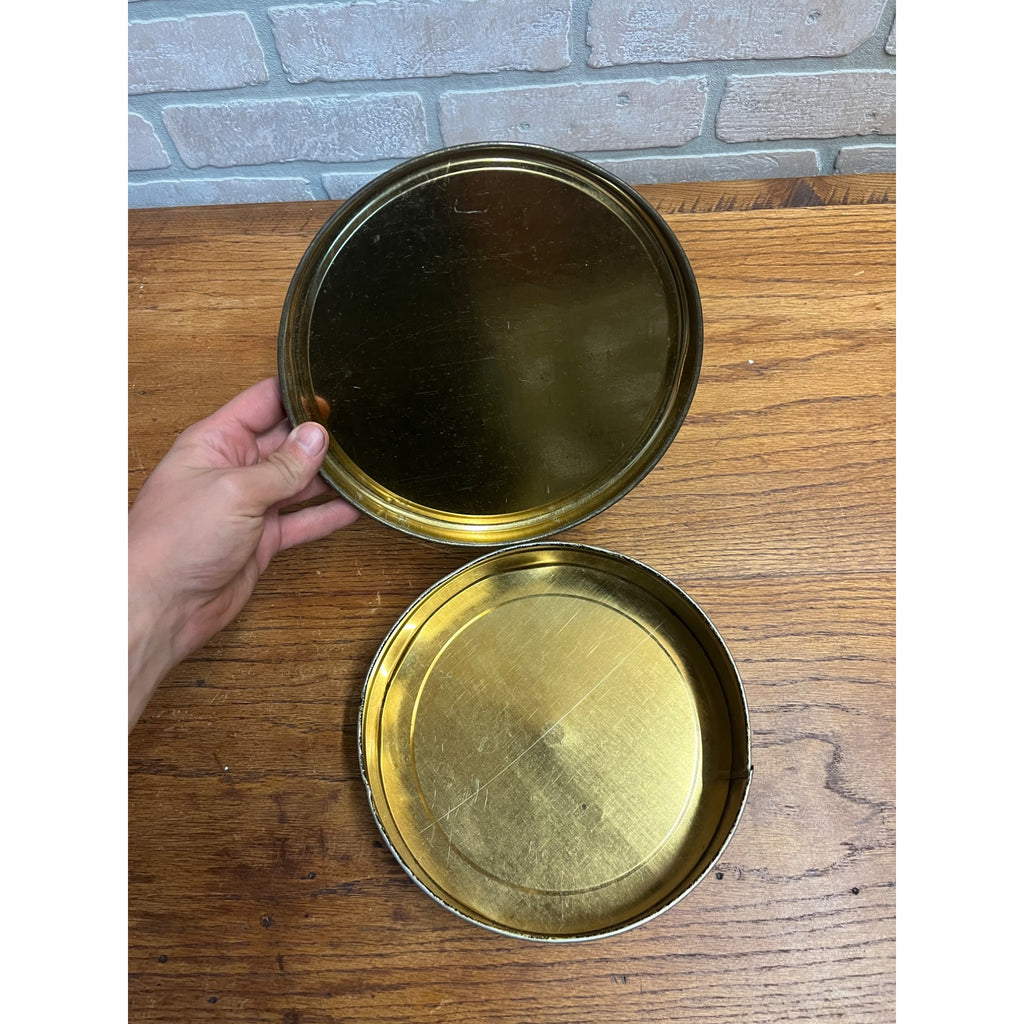 Vintage 1930s Luden's Candies Art Deco Candy Container Tin Advertising Litho