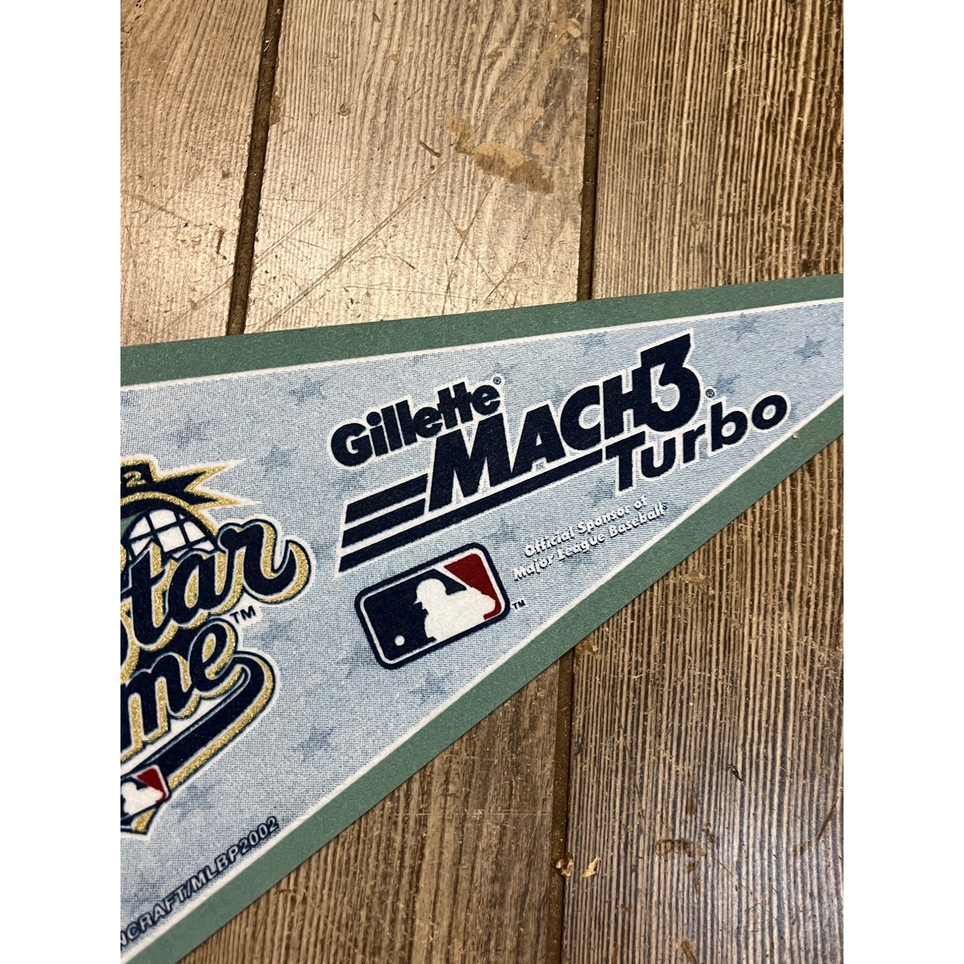 Milwaukee Brewers 2002 All Star Game Pennant Banner Gillette Mach3 SGA