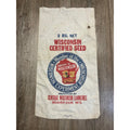 Cloth Wisconsin Certified Seed Sack Central Wisconsin Canneries Beaver Dam WI