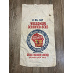 Cloth Wisconsin Certified Seed Sack Central Wisconsin Canneries Beaver Dam WI