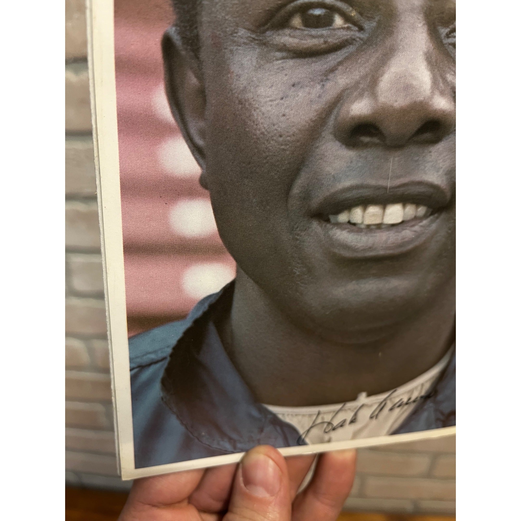 1976 Milwaukee Brewers Team Issued Photo of Hank Aaron - HOF