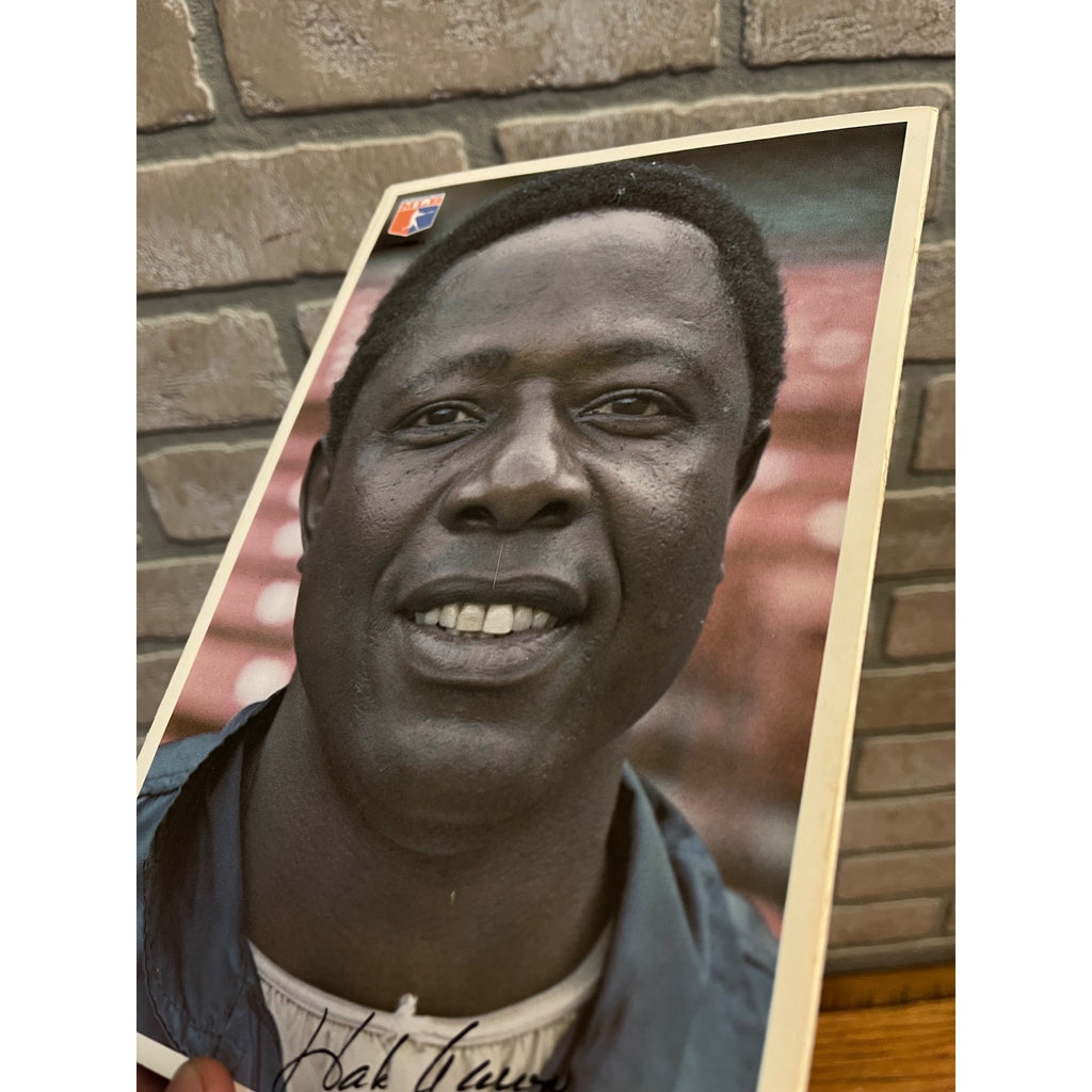1976 Milwaukee Brewers Team Issued Photo of Hank Aaron - HOF
