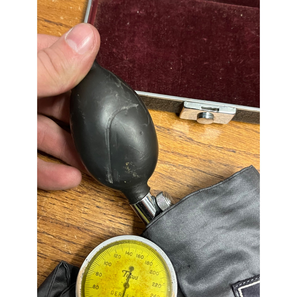 Antique Taylor Tycos Sphygmomanometer Blood Pressure Cuff Medical Instrument