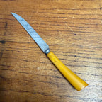 Single Burns Mfg Co Bakelite Handle Serrated Edge Stainless Steak Knife Knives