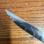Single Burns Mfg Co Bakelite Handle Serrated Edge Stainless Steak Knife Knives