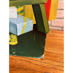 RARE Vintage 1960s Coca Cola Santa Christmas Tree Advertising Sign Diecut Promo