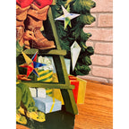 RARE Vintage 1960s Coca Cola Santa Christmas Tree Advertising Sign Diecut Promo