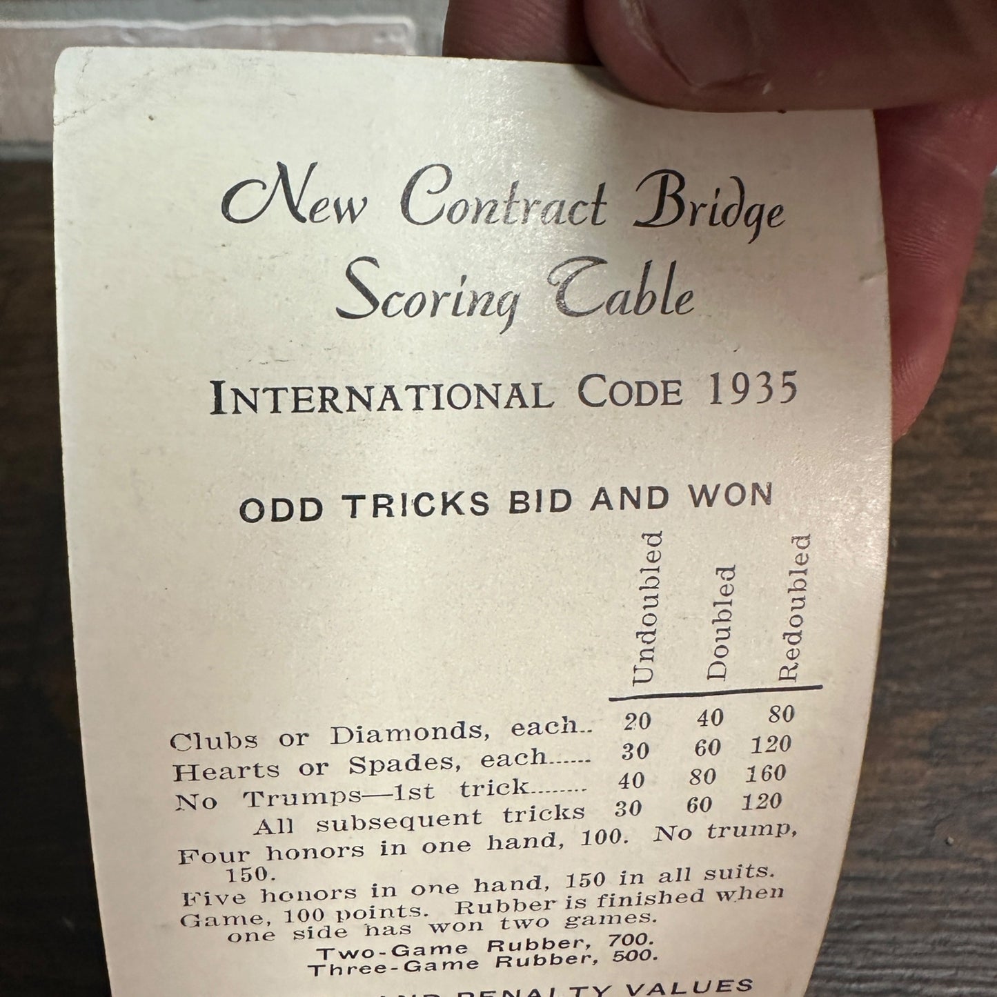 Coca Cola 1935 Bottling Works Havre de Grace Maryland Bridge Score Pad Paper