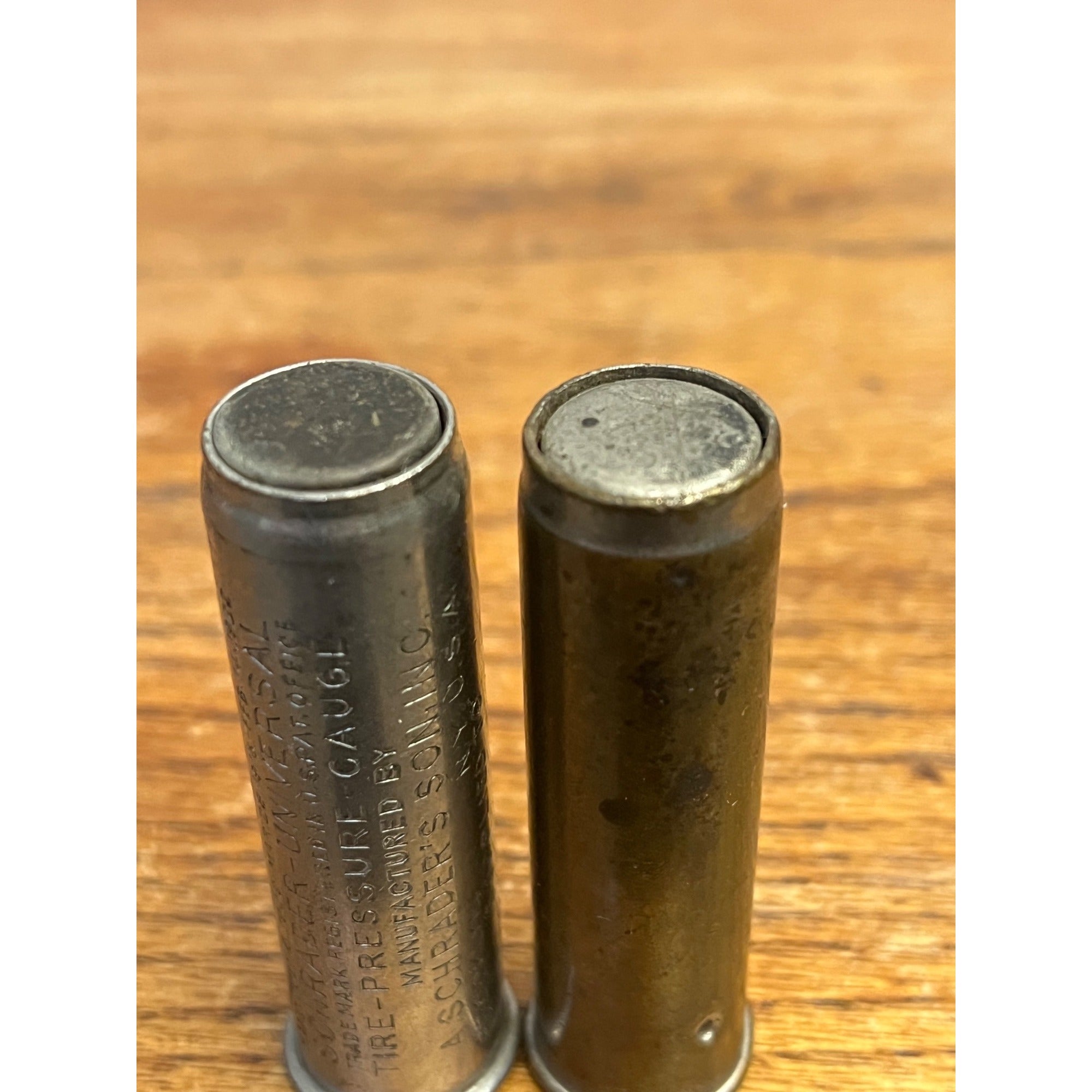 Vintage Schrader Tire Pressure Gauge Western Motor Supply Company Lot (2)