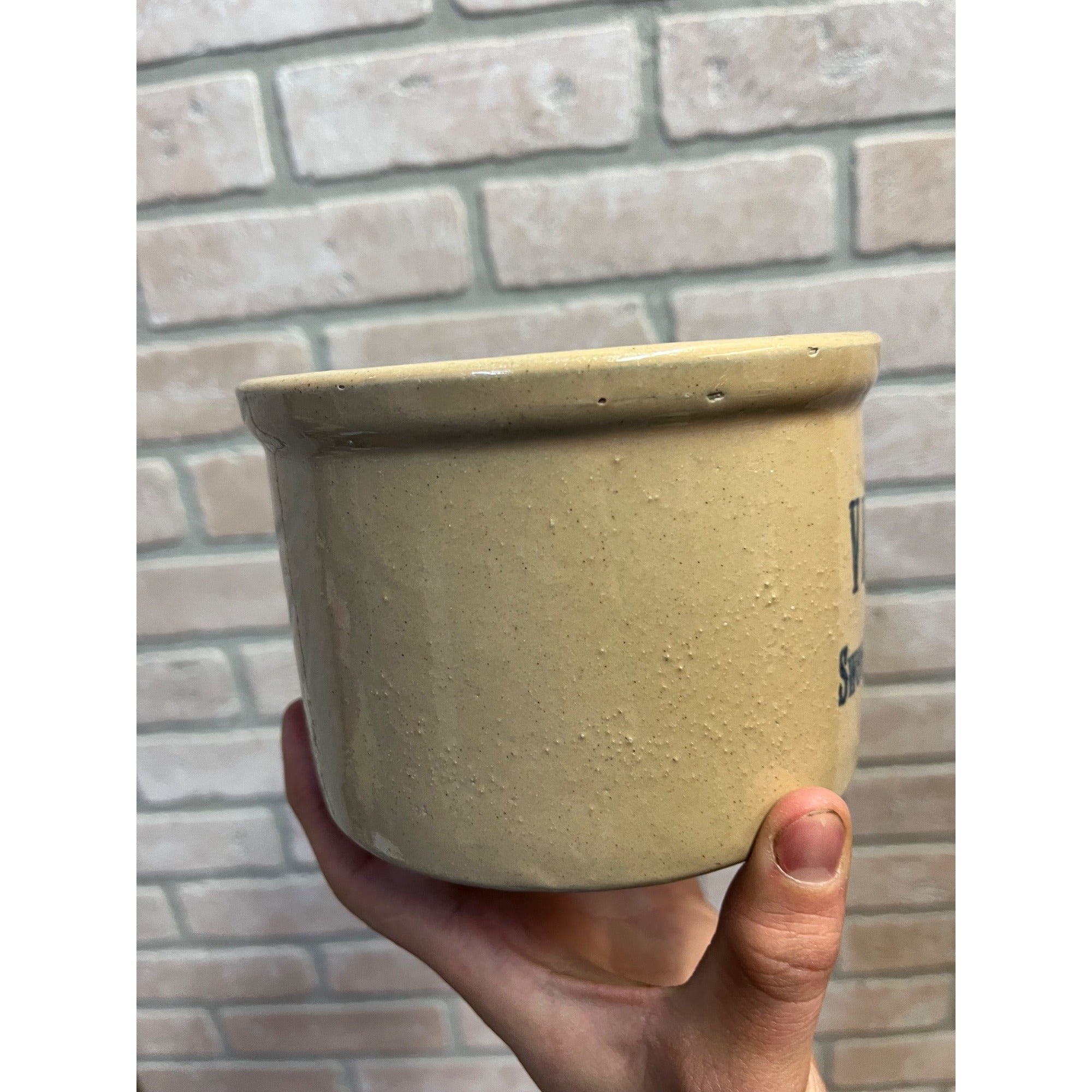 Vintage Verifine Dairy Sweet Cream Butter Stoneware Crock