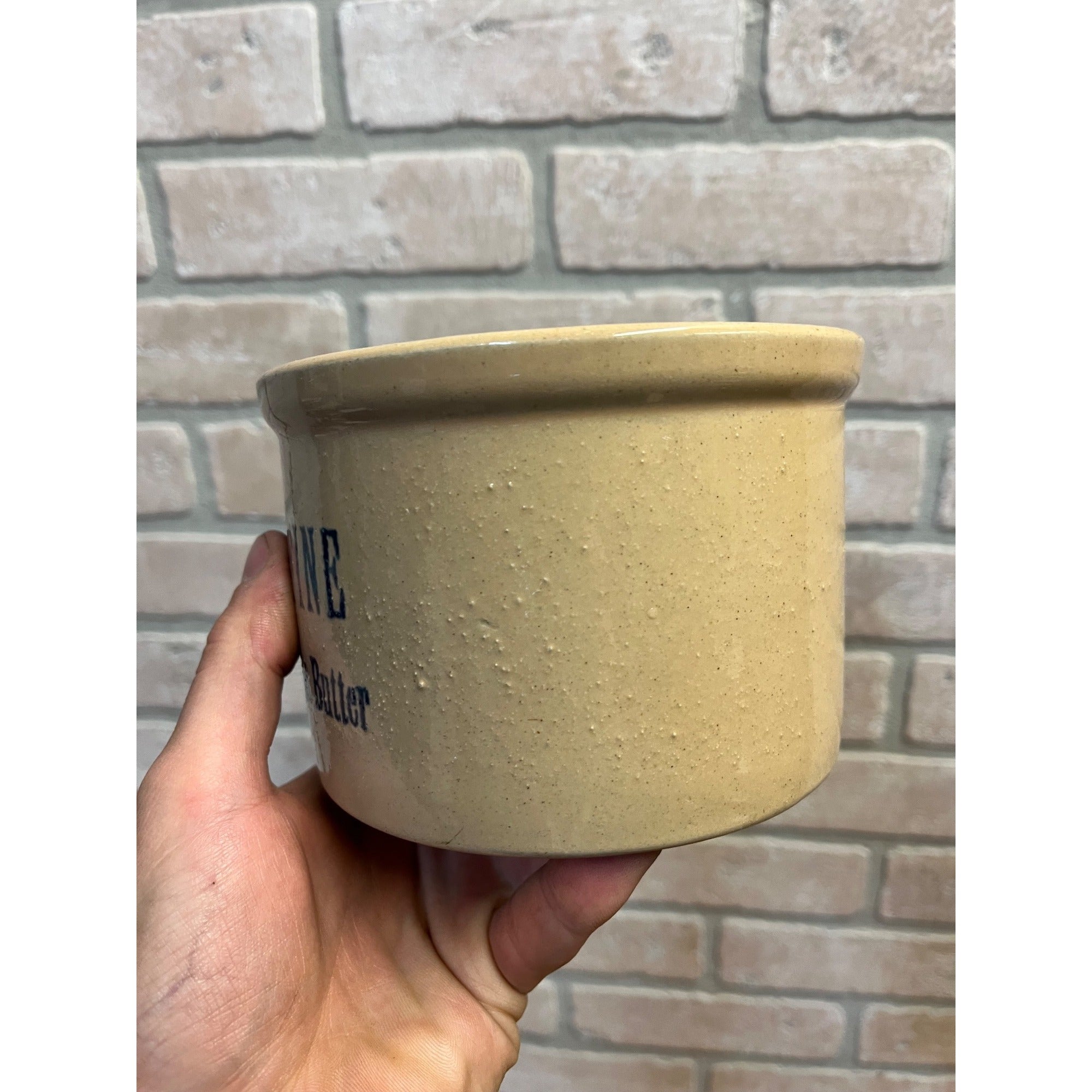 Vintage Verifine Dairy Sweet Cream Butter Stoneware Crock