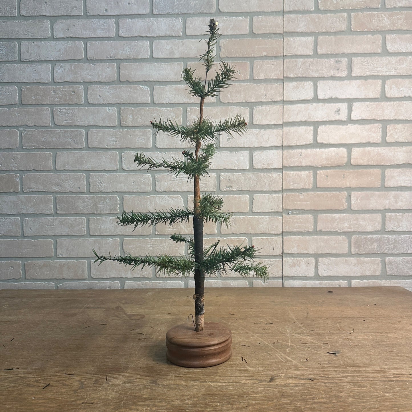 Antique Green Feather Tree Original 23" Christmas Tree 2ft