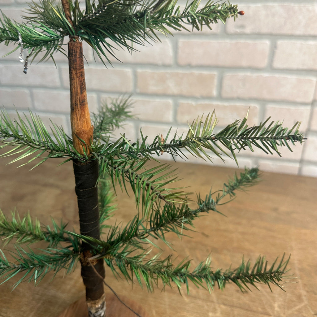 Antique Green Feather Tree Original 23" Christmas Tree 2ft