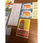 Vintage Lot of McDonalds Collectibles Drinking Glass, 1960s Menu Sheet ++