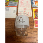 Vintage Lot of McDonalds Collectibles Drinking Glass, 1960s Menu Sheet ++