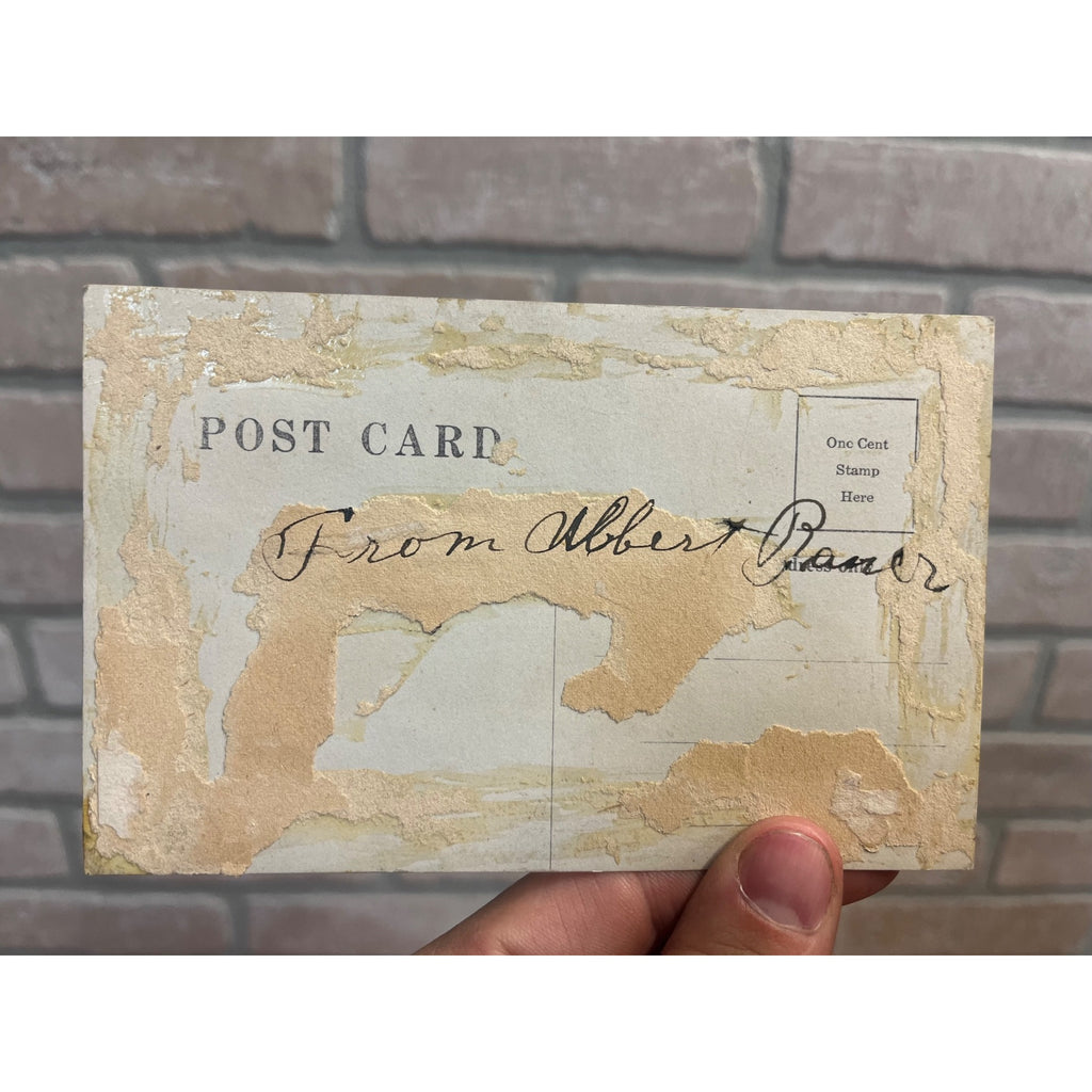 New Holstein Marytown Wisconsin Catholic Church Fire 1907 RPPC Photo Postcard