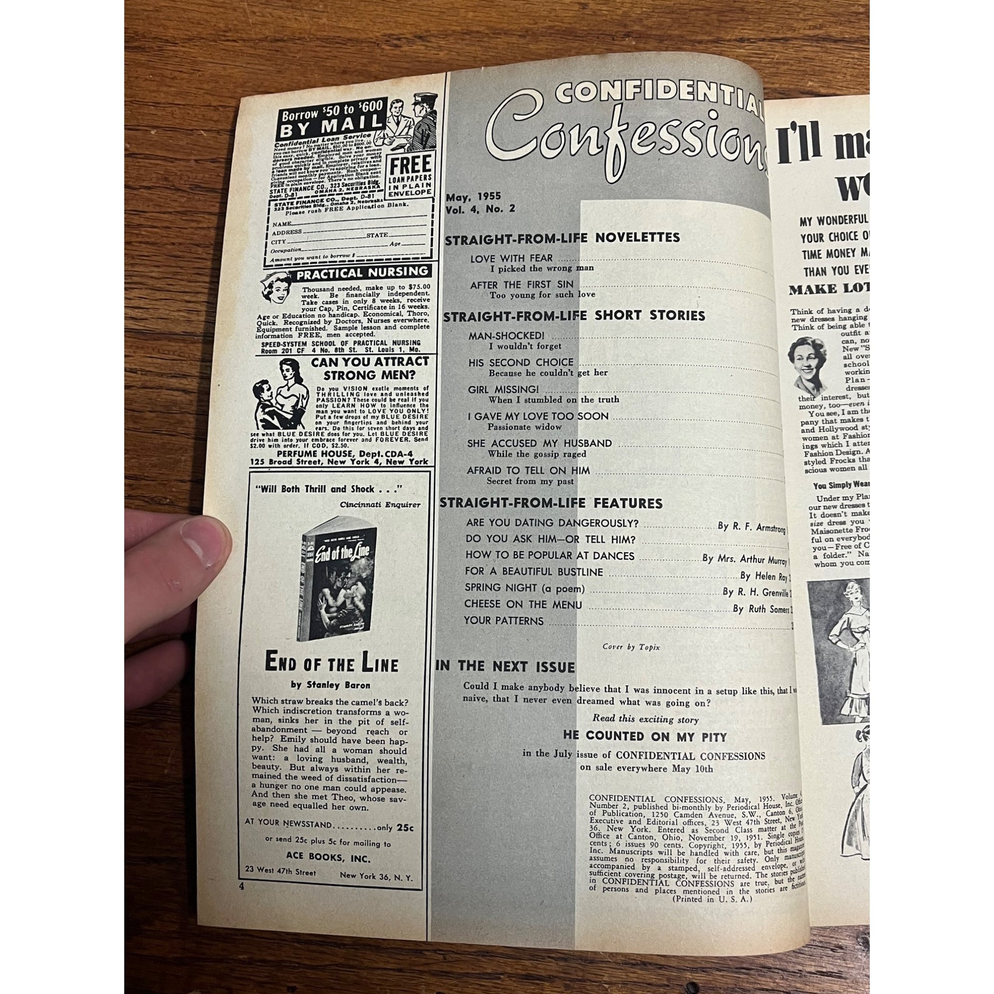 Vintage Confidential Confessions Magazine May 1955 Teen Pulp Fiction Romance Dating
