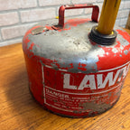 Vintage Lawn Boy 2 1/2 Gallon Metal Fuel Gas Gasoline Can As-Is